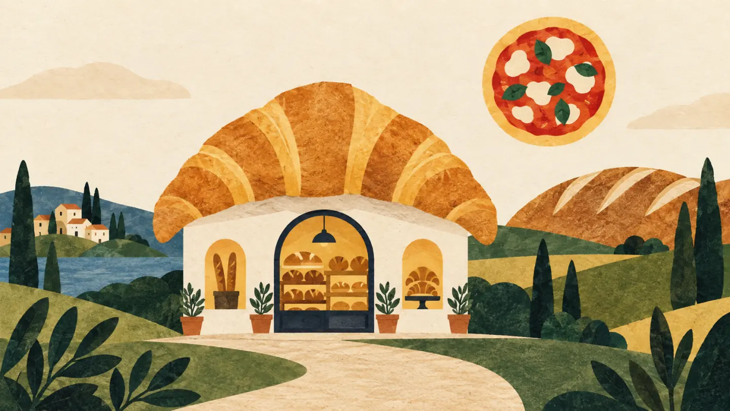 Illustrazione Foodlearn per corso di cucina internazionale