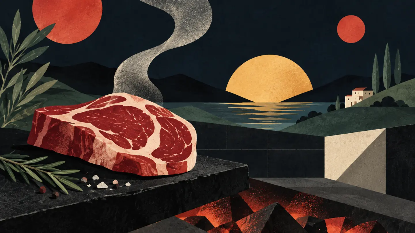 Illustrazione Foodlearn per corso di carne e grigliata