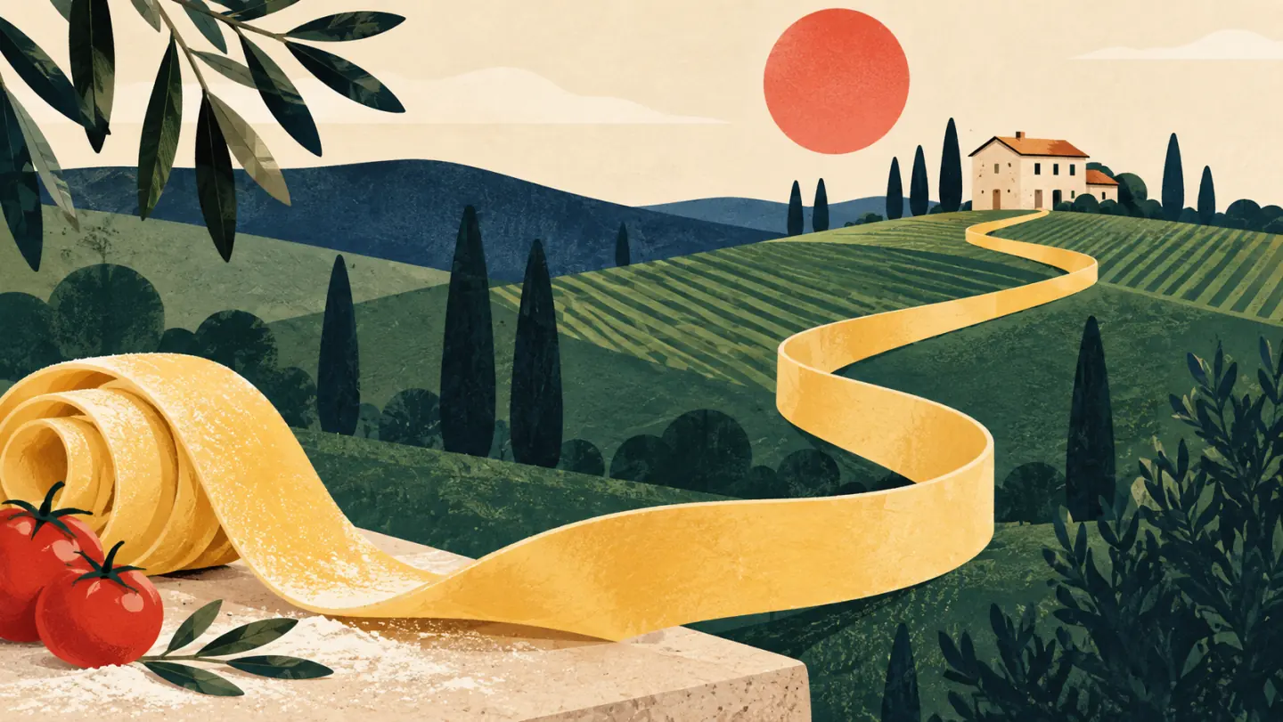 Illustrazione Foodlearn per corso di cucina tradizionale
