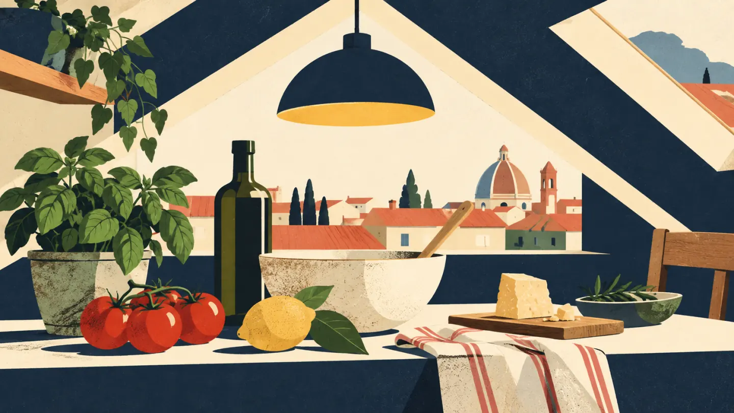 Illustrazione Foodlearn per corso di cucina tradizionale