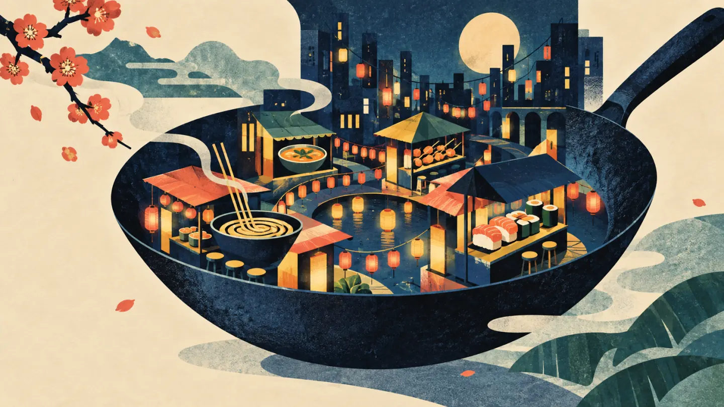Illustrazione Foodlearn per corso di cucina internazionale